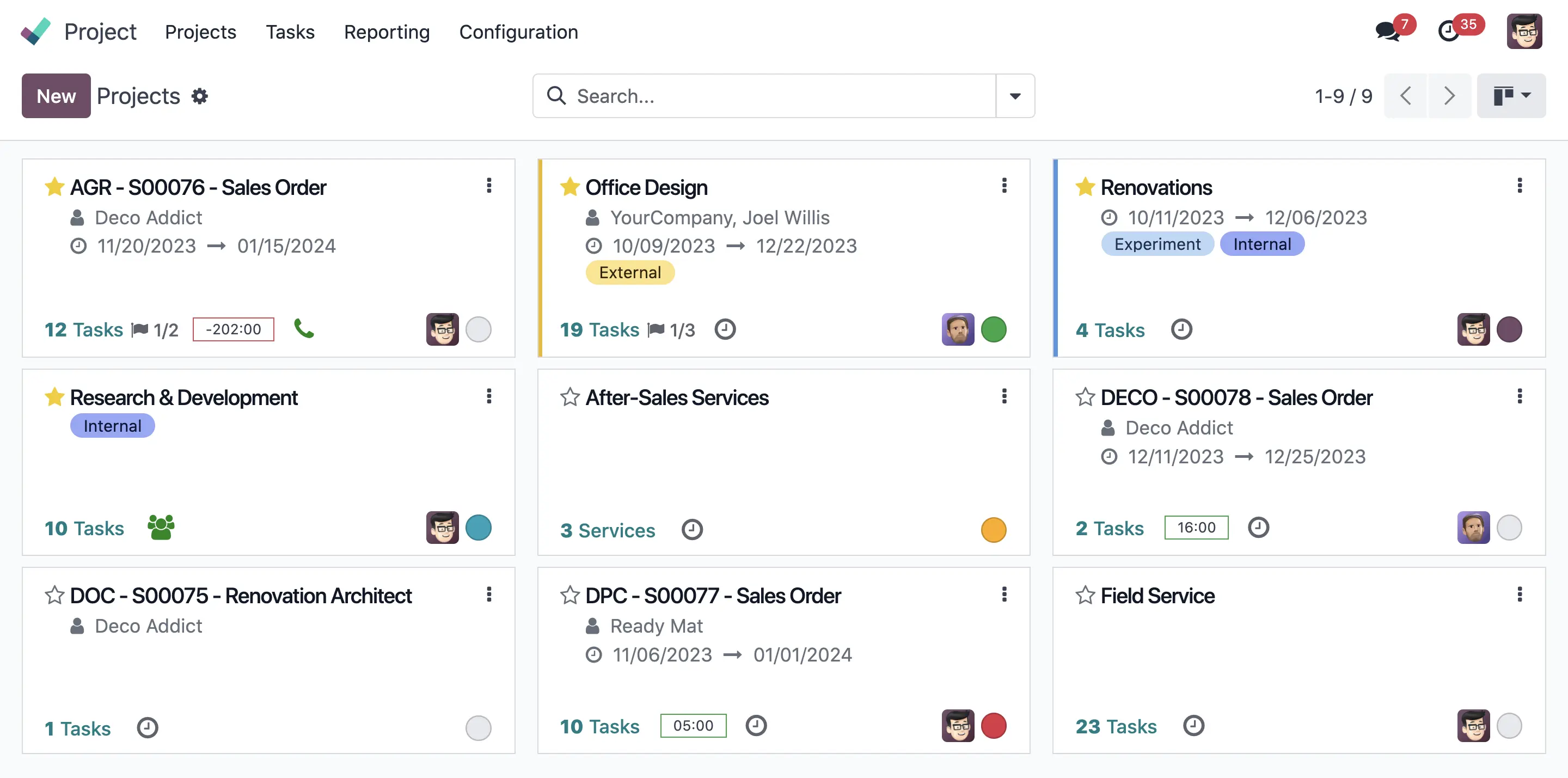 Project — Odoo