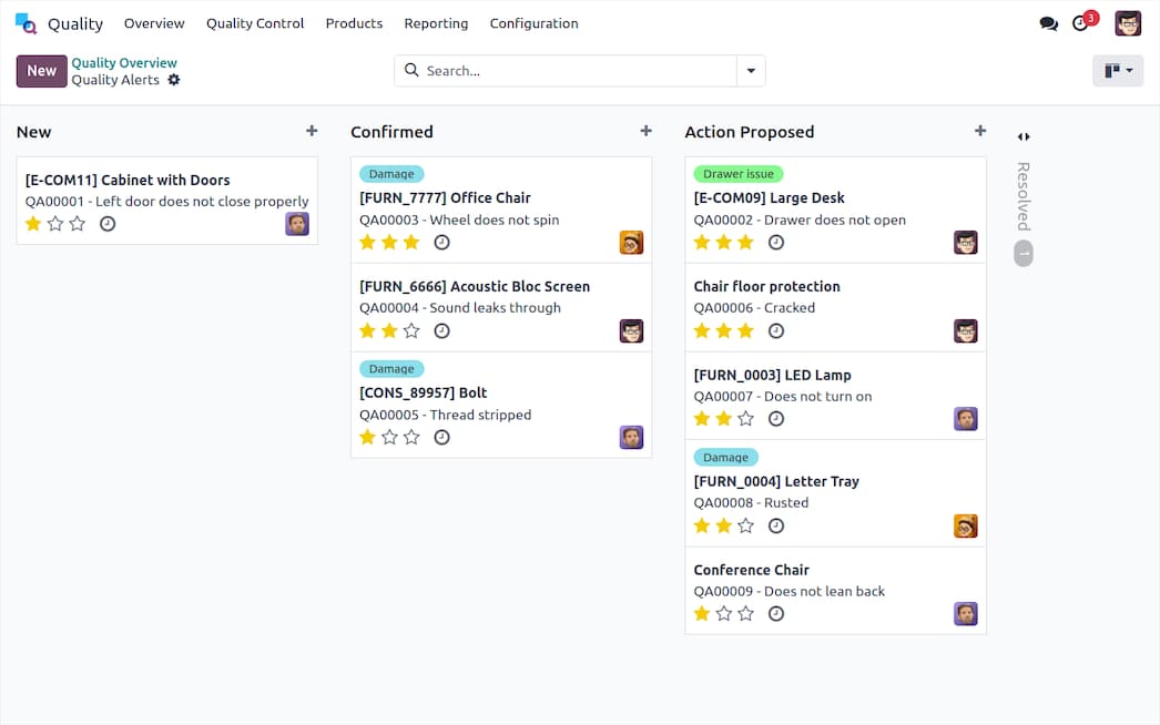 Quality — Odoo